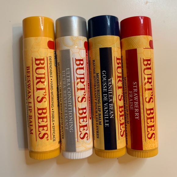 Burt's Bees Lip Chap Collection x4 - NWT - Picture 1 of 1